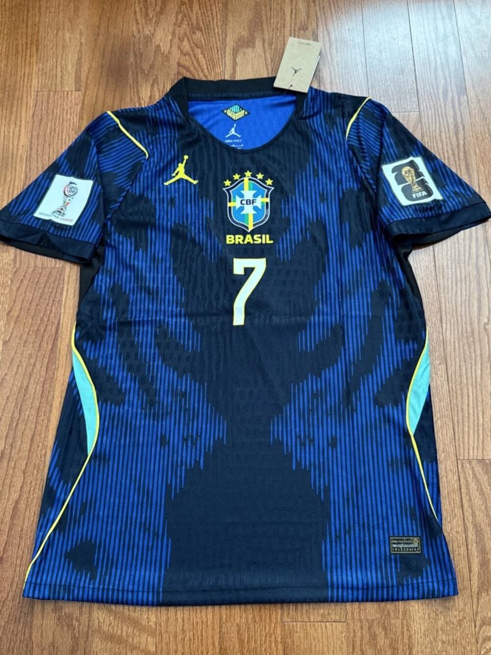 Adult VINI JR 2026 World Cup Blue Soccer Jersey